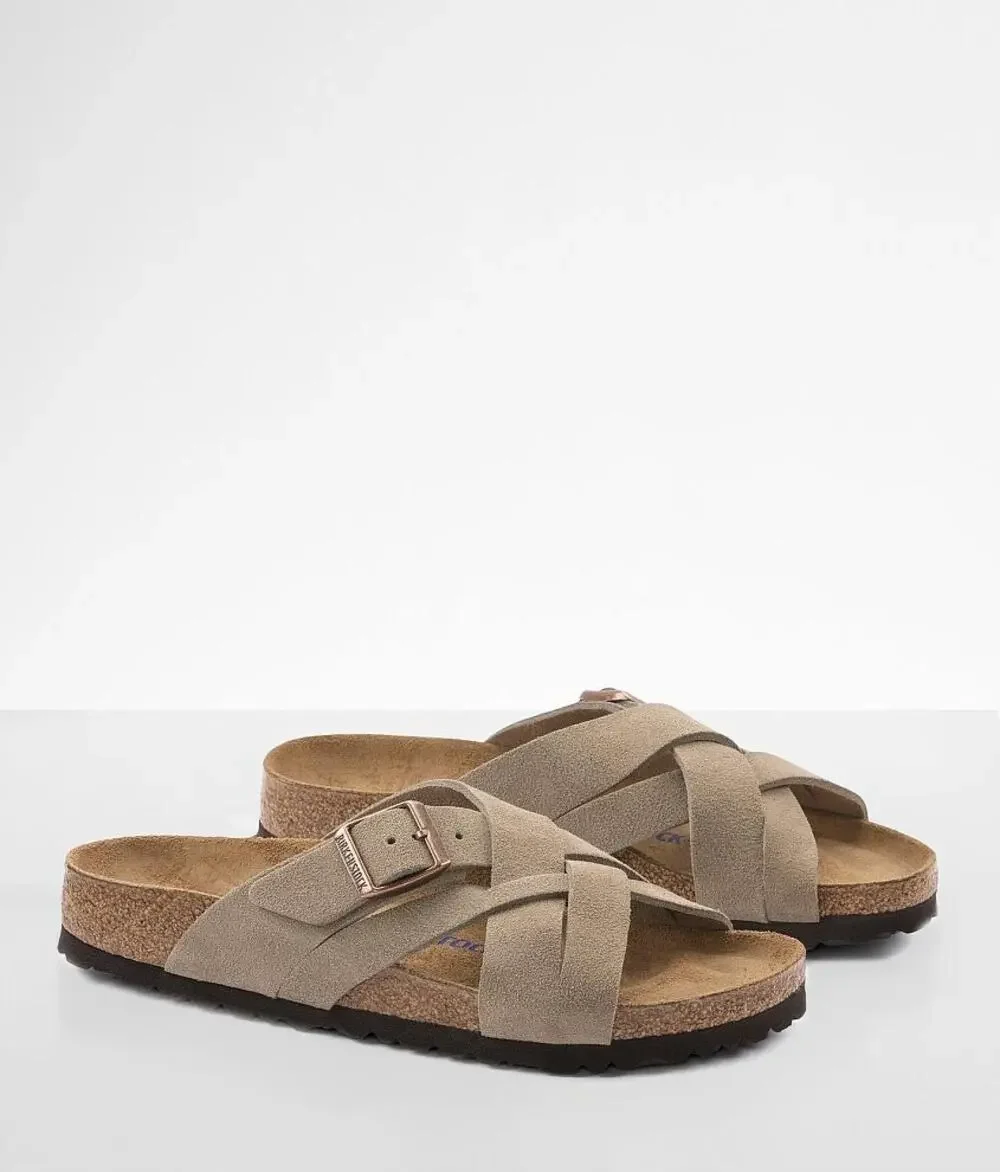 Birkenstock Lugano Woven Strappy Leather Slip On Footbed Boho Sandals Unisex 10